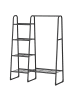 SONGMICS Kleiderständer Pataye in Schwarz - (B)101.7 x (H)153.3 x (T)40 cm