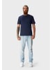 OLDSKULL T-Shirt Plain Basic in Navy Blue