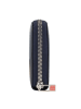 DuDu Geldbörse Leder 19 cm in navy