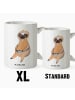 Mr. & Mrs. Panda XL Tasse Faultier Kaffee ohne Spruch in Weiß