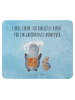Mr. & Mrs. Panda Mouse Pad Pinguin & Maus Wanderer mit Spruch in Eisblau