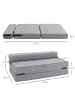 HOMCOM Bodensofa in Grau 138L x 80B x 50H cm