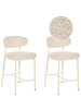 Beliani 2er-Set Barhocker UNITY in Beige