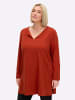 sheego Longshirt in rostrot