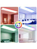 ZMH LED Deckenleuchte in weiß 36W Dimmbar RGB Flach Deckenpanel L 120cm