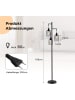 COSTWAY Moderne Stehlampe 169cm in Schwarz
