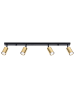 Nice Lamps Plafond SOLARA 4L schwarz/gold H 22