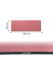 relaxdays Yogamatte in Rosa - (B)68 x (H)0,5 x (T)183 cm