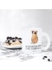 Mr. & Mrs. Panda Teetasse Plumplori Glücklich mit Spruch in Transparent