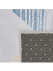 Beliani Kurzflor YAYLA in Grau/Gelb - (W) 140 x (H) 1 x (L) 200 cm