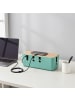 relaxdays Kabelbox in Mint - (B)30,5 x (H)11,5 x (T)12,5 cm