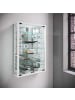 ebuy24 Vitrinenschrank VitrosaMini 4 Weiß 59 x 18 cm