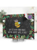 Mr. & Mrs. Panda Adventskalender Hummel flauschig mit Spruch in Kreidetafel