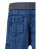 Timezone Wadenlange Cargo Shorts Gürtel Reißverschluss in Blau