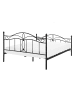 Beliani Doppelbett ANTLIA in Schwarz - (W) 148 x (H) 108 x (L) 209 cm