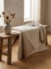 KADIMA DESIGN Hochflorteppich 3D Bögen Boho Waschbar Wohnzimmer in Creme