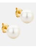 Diamant L'éternel Ohrringe aus 375 Gelbgold mit Perle