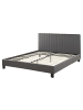 Beliani Doppelbett POITIERS in Grau - (W) 171 x (H) 99 x (L) 215 cm