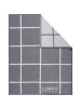 LOOKS by Wolfgang Joop Jacquard, Baumwollmischung Wohndecke 2er-Pack in grau