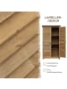 Outsunny Gartenschrank,87cm x 46,5cm x 160cm,natur