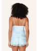 Linga Dore satin top & short DAILY in Pastel blue
