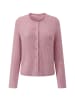 SASSYCLASSY Cardigan mit Rippstruktur in Altrosa