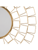 Beliani Dekospiegel LABRIT in Gold - (W) 90 x (H) 90 x (L) 3 cm