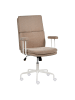 Beliani Bürostuhl VERO in Beige/Weiß/Schwarz - (W) 62 x (H) 100 x (L) 65 cm