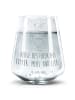 Mr. & Mrs. Panda Tumbler Glas Fuchs Keks mit Spruch in Transparent