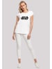 F4NT4STIC T-Shirt Star Wars Minimalist Logo in weiß