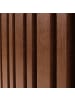 MCW Sideboard M48, Walnuss-Optik, Schubladen dunkelgrau