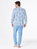WITT WEIDEN Schlafanzug in hellblau-bedruckt