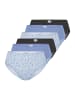 Schiesser Slip Modern Multi in hellblau,blau,schwarz