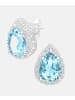 Diamant L'éternel Ohrhänger aus 375 Weißgold mit Diamant mit Topas