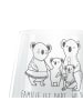 Mr. & Mrs. Panda Gravur Windlicht Koala Familie mit Spruch in Transparent