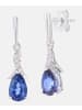 Diamant L'éternel Ohrringe aus 375 Weißgold mit 1.13 Karat Diamant mit Tansanit