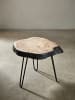 KADIMA DESIGN Beistelltisch | Akazie/Metall, 40x40x32cm, Baumkante