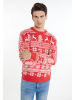 MO X-Mas-Pullover in Rot Weiss