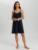 Hanro Sleepshirt Spaghettidress Cotton Silk in deep navy