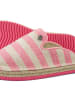 Flip Flop Espadrilles "espadrille*slip-in" in Rosa / Beige