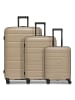 Redolz Essentials 11 4 Rollen Kofferset 3-teilig mit Dehnfalte in beige