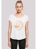 F4NT4STIC Long Cut T-Shirt Harry Potter Hogwarts Moon in weiß
