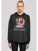 F4NT4STIC Oversized Hoodie Spongebob Schwammkopf Donut Worry Garry in schwarz