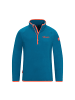 Trollkids Fleece-Pullover "Nordland" in Atlantisblau/Orange