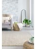 KADIMA DESIGN Wollteppich handgewebt Struktur hochdicht Teppich Wolle-Polyester in Beige