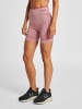 Hummel Hummel Tight Kurze Hose Hmlmt Multisport Damen Atmungsaktiv Schnelltrocknend Nahtlosen in DUSKY ORCHID MELANGE