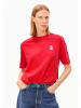 armedangels T-Shirt Iconic A Tarjaa in rot weiß