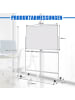 COSTWAY Whiteboard Doppelseitig in Weiß