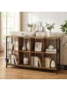 VASAGLE Bücherregal Barnet in Braun-Schwarz - (B)132.6 x (H)80 x (T)33 cm