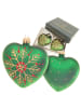 Krebs Glas Lauscha 2er-Set: Baumschmuck-Glasornament in Grün